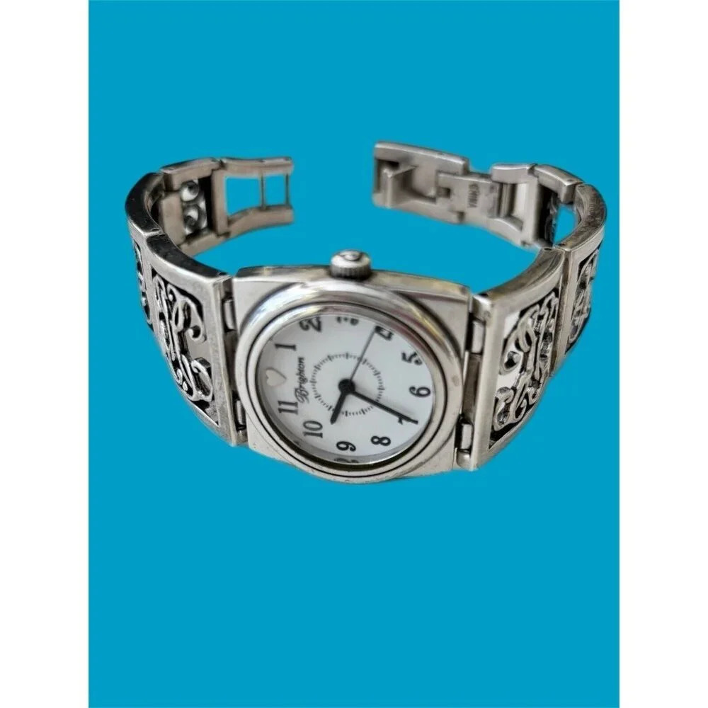 Brighton Richardson Watch New Battery Beautiful Silver Plated. Large face,